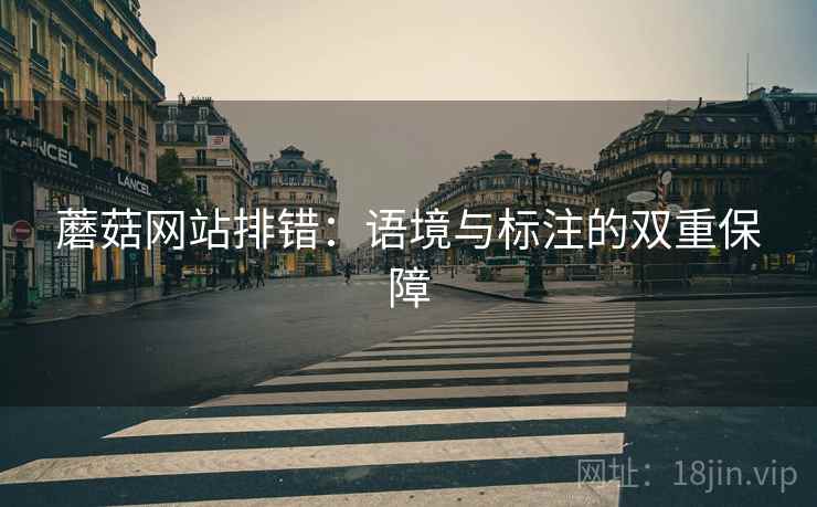 蘑菇网站排错：语境与标注的双重保障